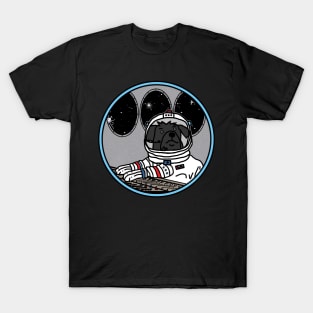 Sci Fi Space Dog in Spaceship T-Shirt